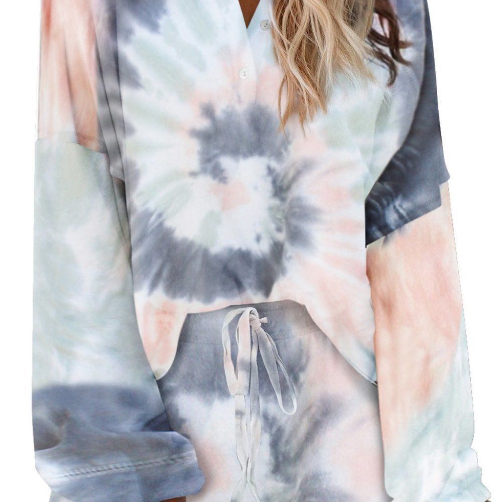 Tie Dye Knit Lounge Set